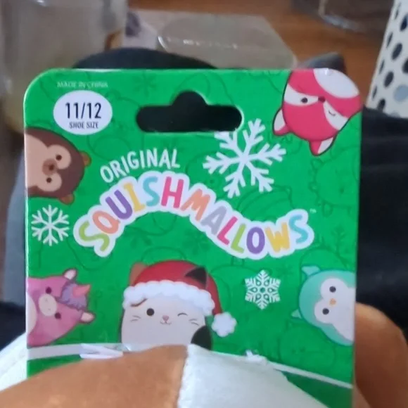 Christmas cat squishmallows slippers - Picture 3 of 5